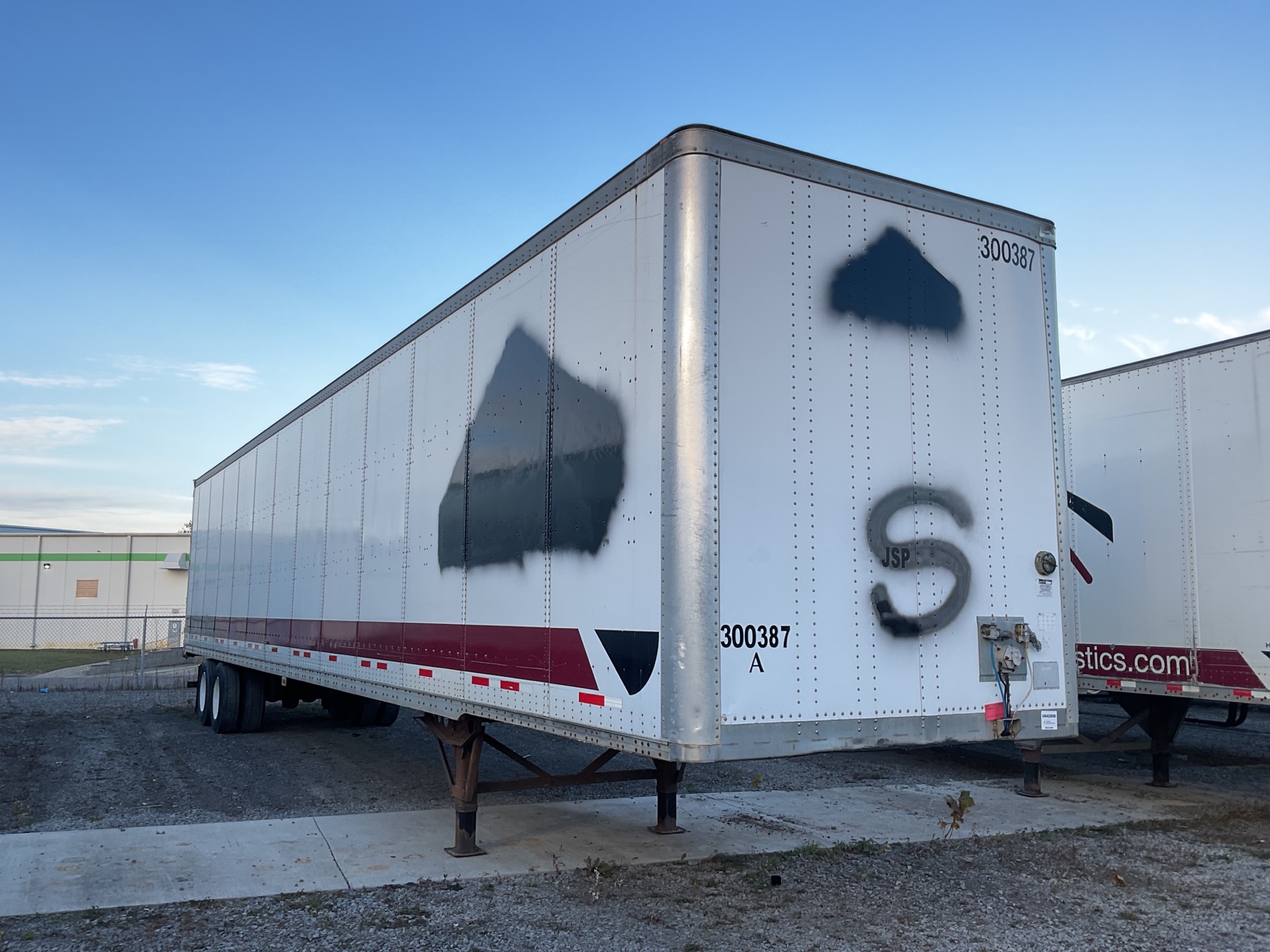 2008 Wabash 53 ft x 102 in T/A Van Trailer