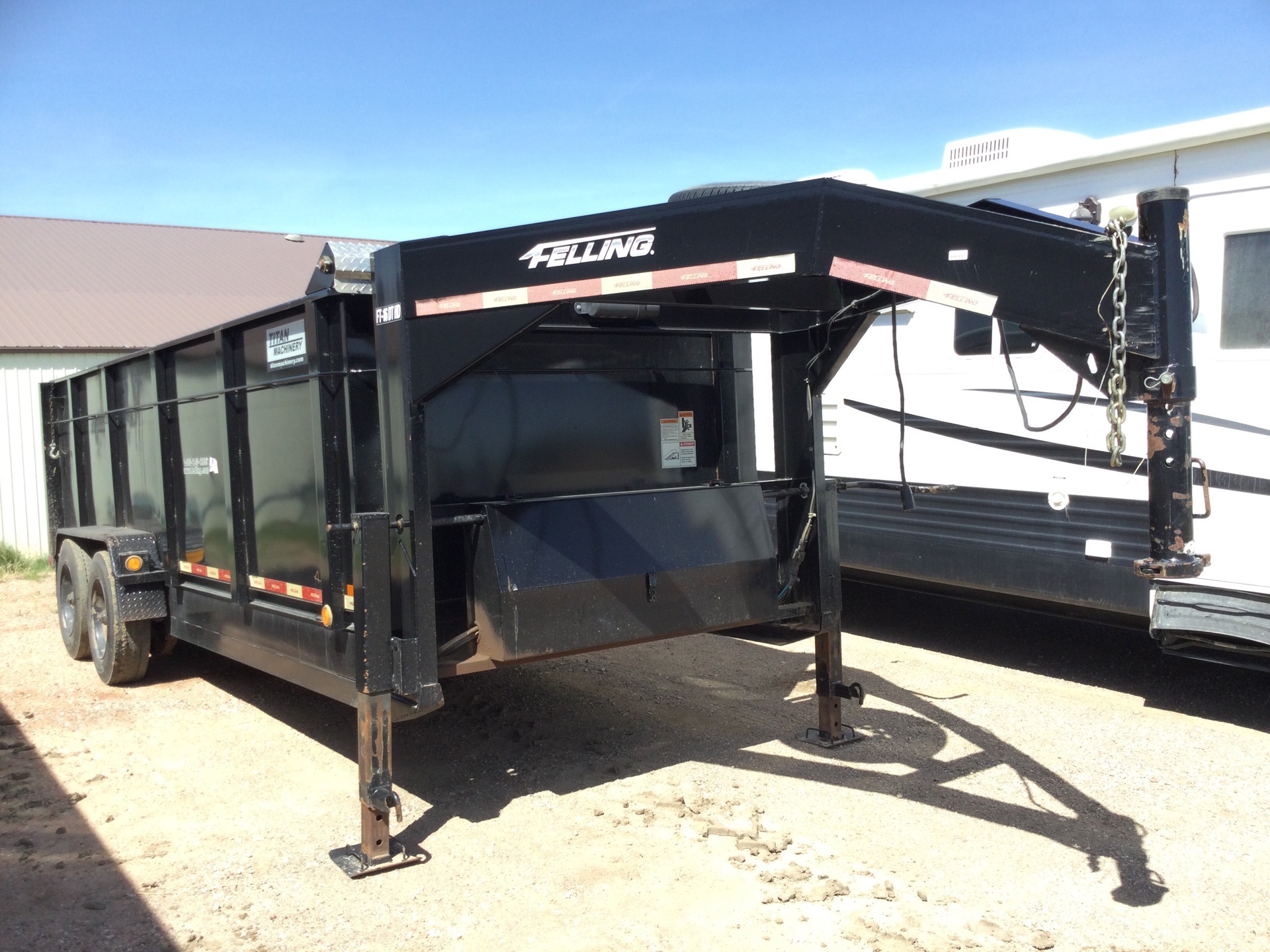 2016 Felling FT-16DTHD T/A Gooseneck End Dump Trailer