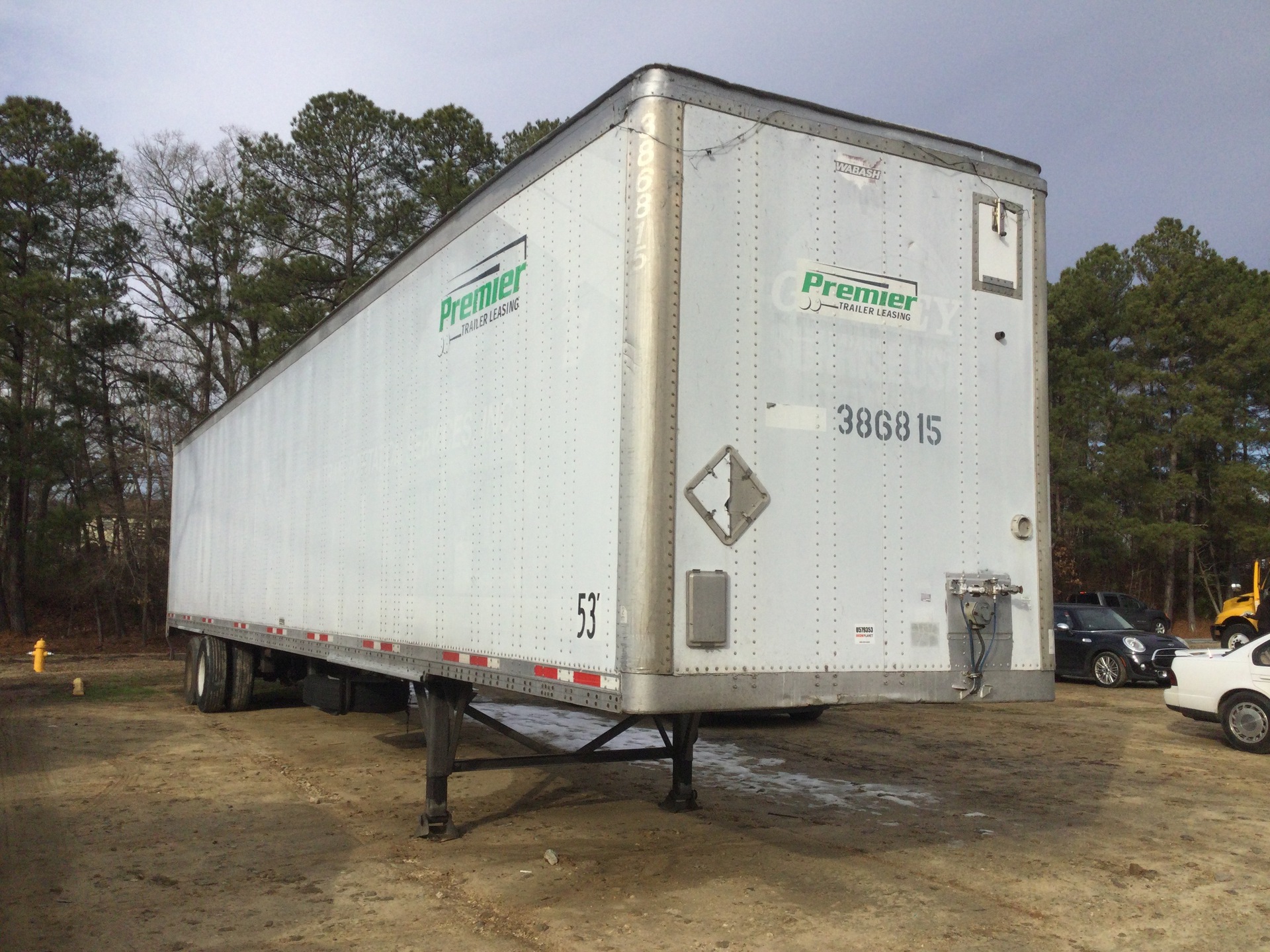 1998 Wabash 53 ft T/A Van Trailer