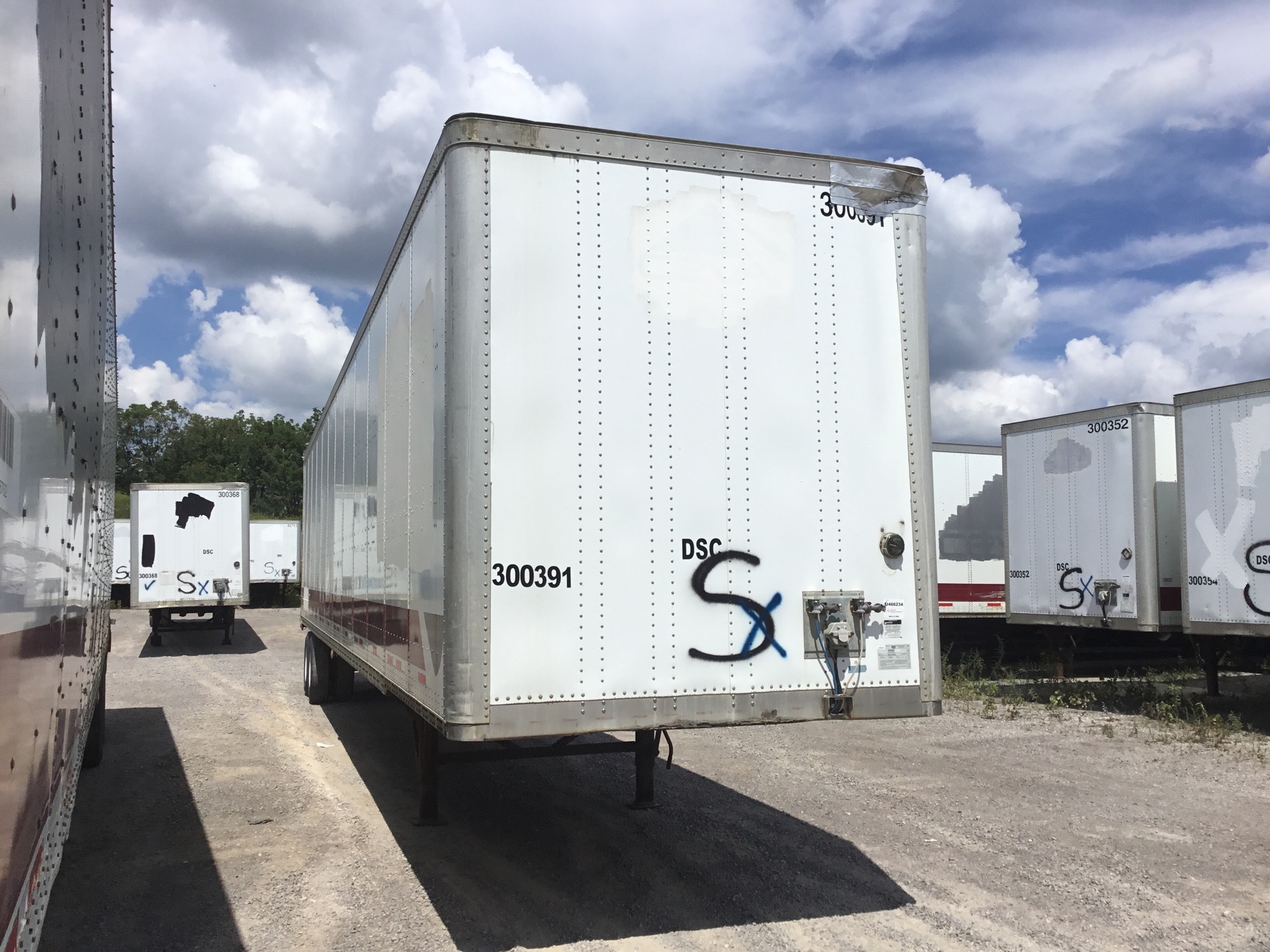 2008 Wabash DVCVHPC 53 ft x 102 in T/A Van Trailer