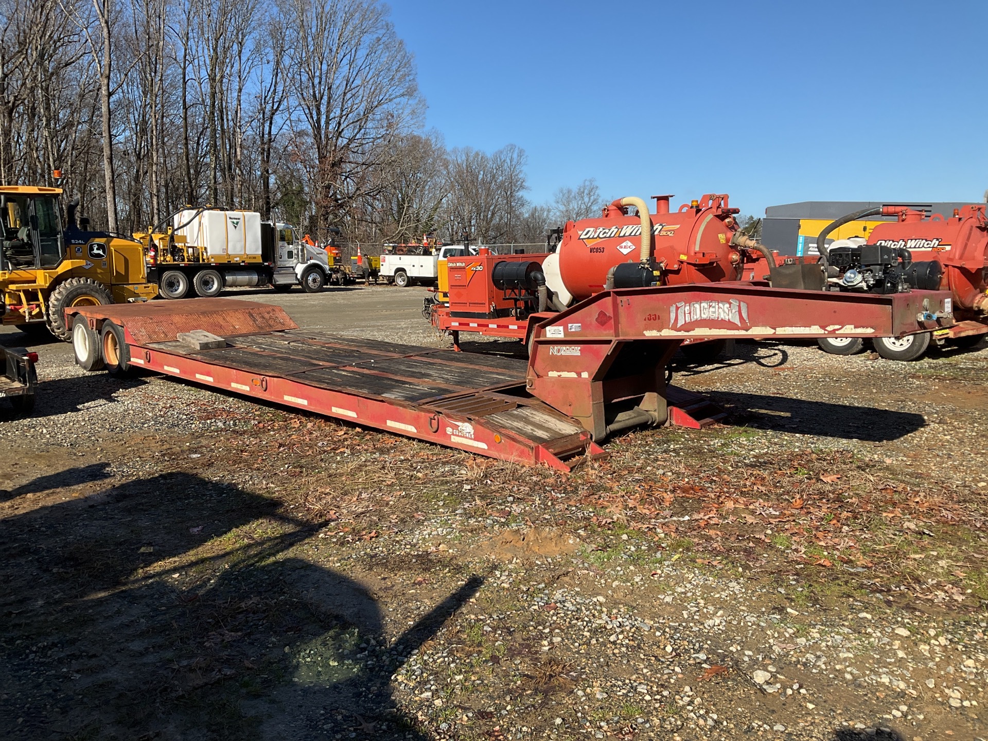 1998 Rogers CP35PL80/50/22/102/2XSP 35 ton T/A Removable Gooseneck Lowboy Trailer