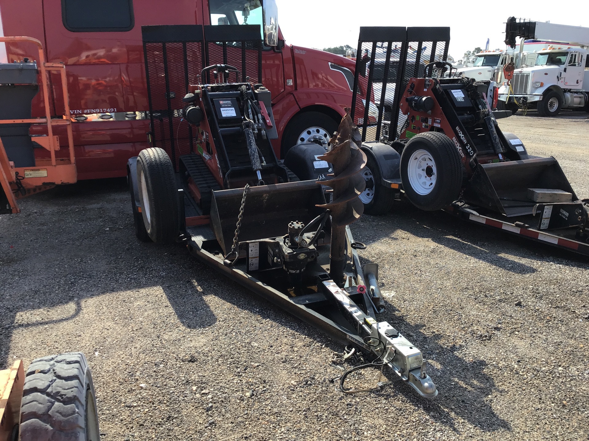 2018 Morbark 320 Compact Track Loader w/ 2017 S/A Trailer