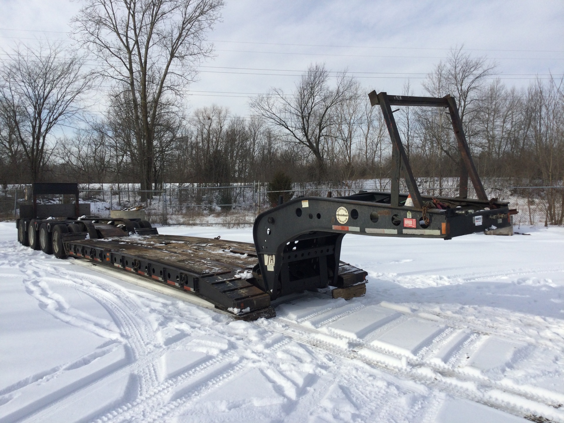 2004 Fontaine TA51H Removable Gooseneck Lowboy Trailer