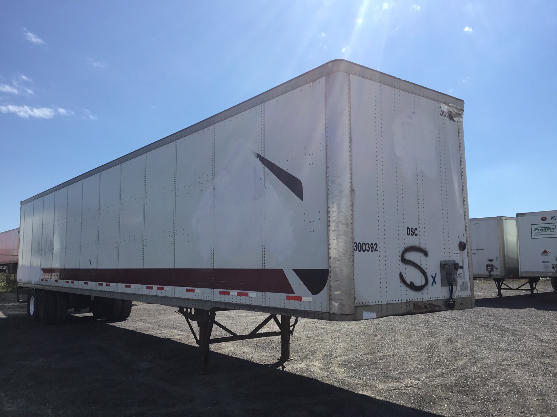 2008 Wabash DVCVHPC 53 ft x 102 in T/A Van Trailer